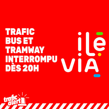 Interruption du trafic bus et tramway à Lille dès 20h