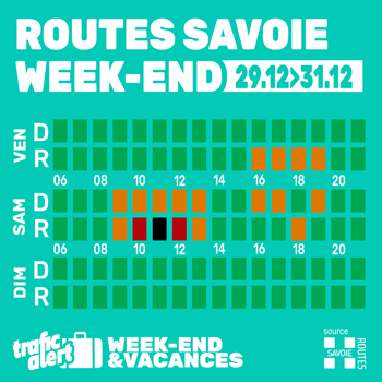 Les routes de Savoie ce week-end